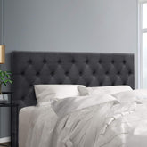 Artiss Bed Head Headboard King Size Fabric - CAPPI Charcoal